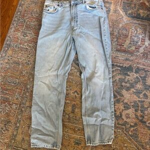 Reformation High-Rise Light Wash Blue Jeans